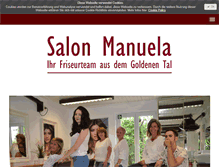 Tablet Screenshot of friseur-salon-manuela.de